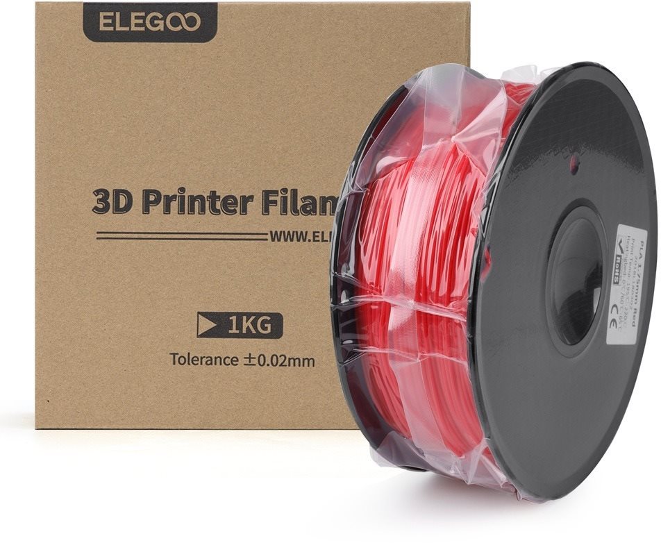 3D nyomtatószál Elegoo PLA 1kg piros