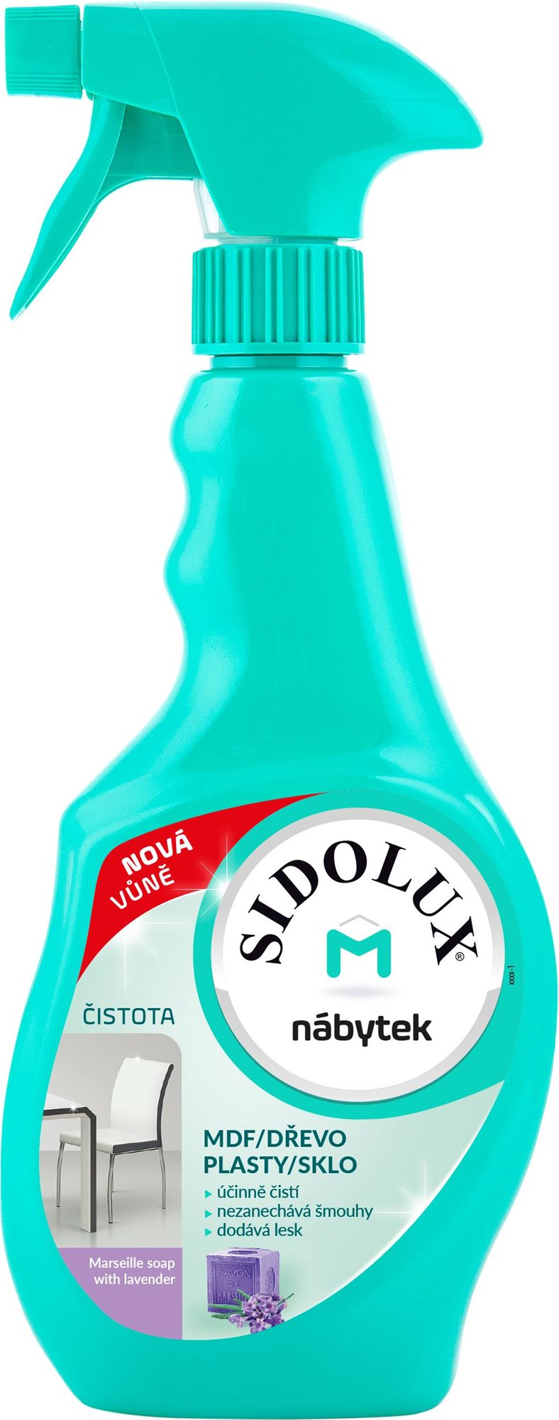 Bútortisztító SIDOLUX M portalanító Marseill szappan levendulával 400 ml