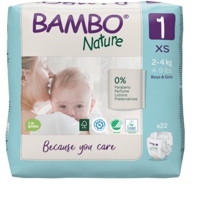 Eldobható pelenka BAMBO NATURE 1 2-4 kg