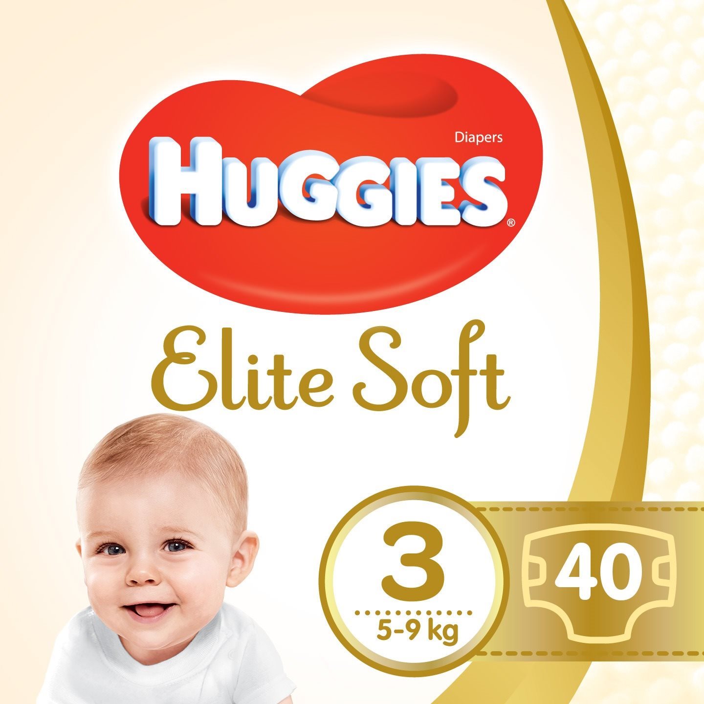 Eldobható pelenka HUGGIES Elite Soft 3-as méret (40 db)