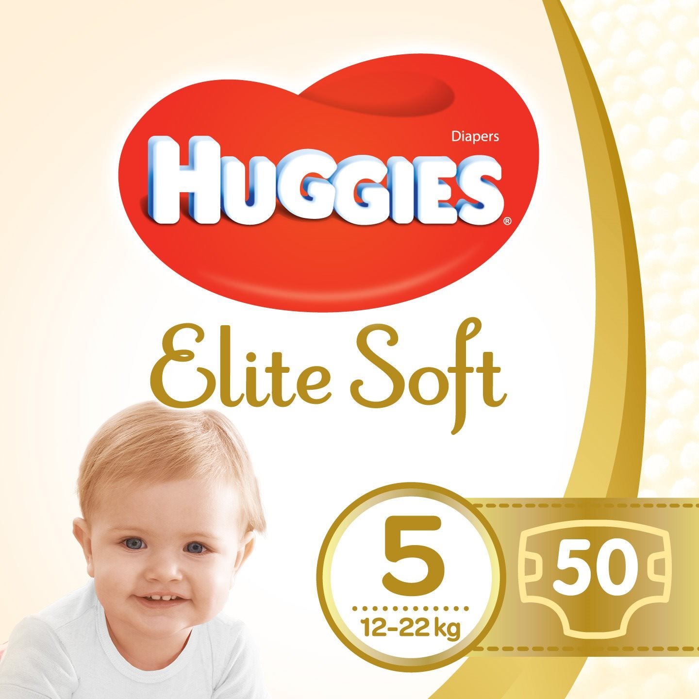 Eldobható pelenka HUGGIES Elite Soft 5-ös méret (50 db)