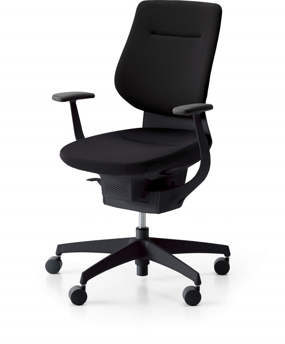 Irodai szék 3DE ING Glider 360 ° fekete - kárpitozott