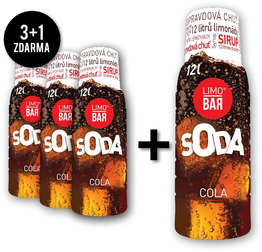 Ízesítő keverék LIMO BAR szirup - 3+1 Cola csomag