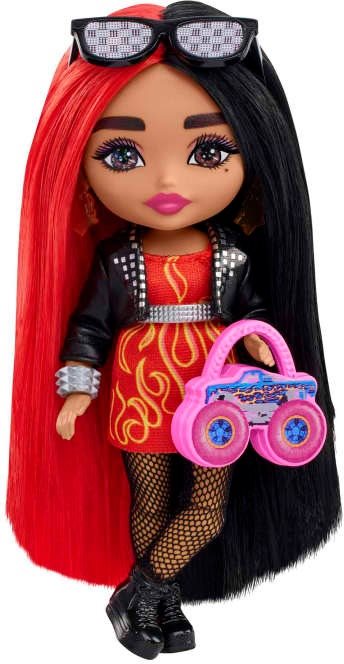 Játékbaba Barbie Extra Minis - Vörös-fekete haj