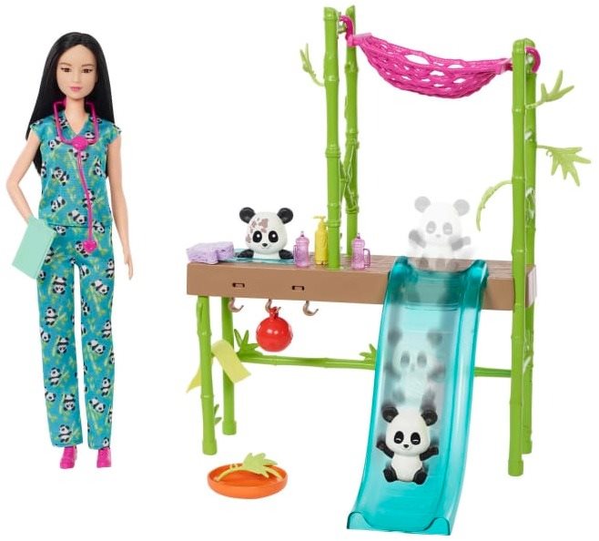 Játékbaba Barbie - Panda maci megmentése