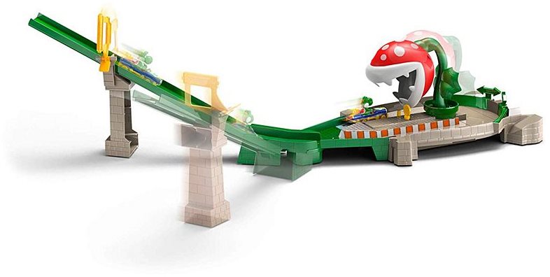 Játékszett Hot Wheels Mario Kart Versenypálya Piranha Plant Slide