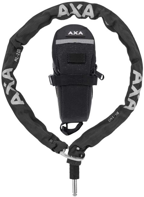 Kerékpár zár AXA Plugin RLC + saddle bag 100/5
