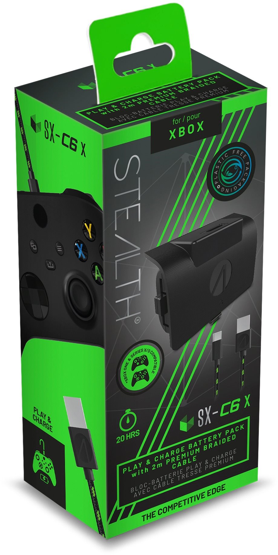 Kontroller tartozék STEALTH Play and Charge Kit - Black - Xbox One & Xbox Series X|S
