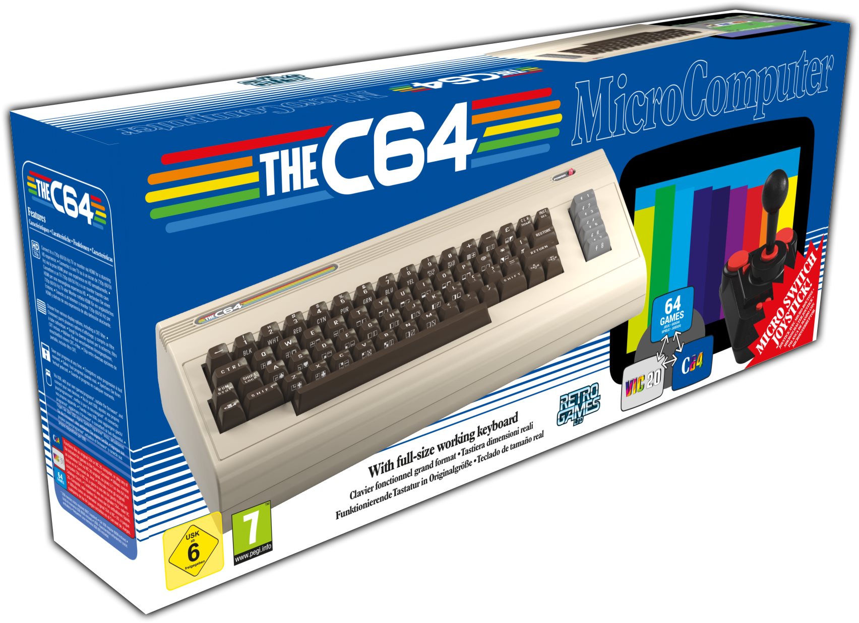 Konzol Retro konzole Commodore C64 Maxi