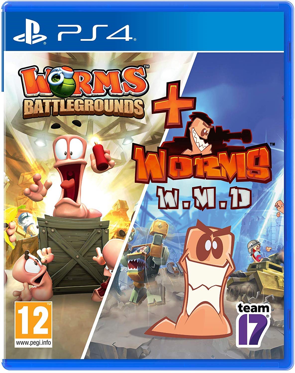 Konzol játék Worms Battlegrounds + Worms WMD Double-Pack - PS4