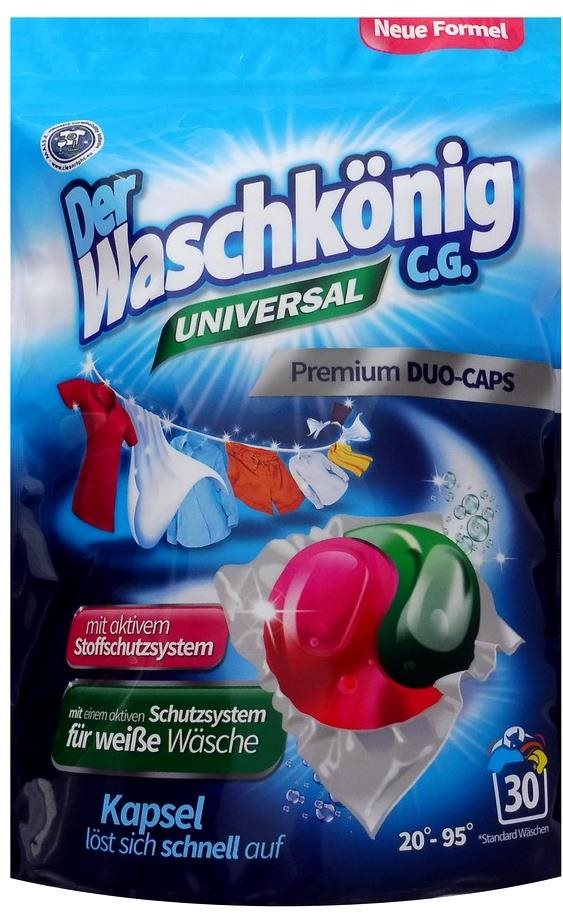 Mosókapszula WASCHKÖNIG Premium Duo-Caps Universal 30 db