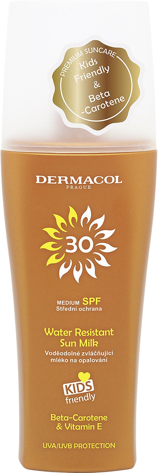 Napozó spray DERMACOL Sun Water Resistant Sun Milk SPF30 200 ml