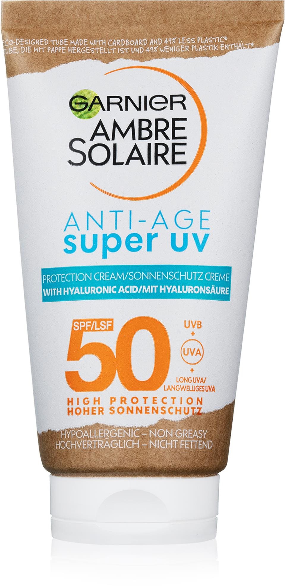 Napozókrém GARNIER Ambre Solaire Anti-Age Super UV Protection Cream SPF 50