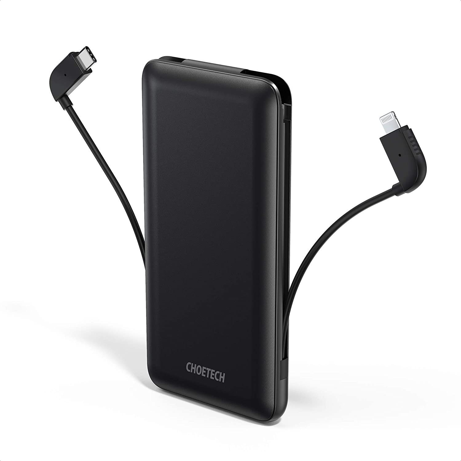Power bank ChoeTech MFi Power Bank PD 18W with Lightning Cable 1000mAh Black