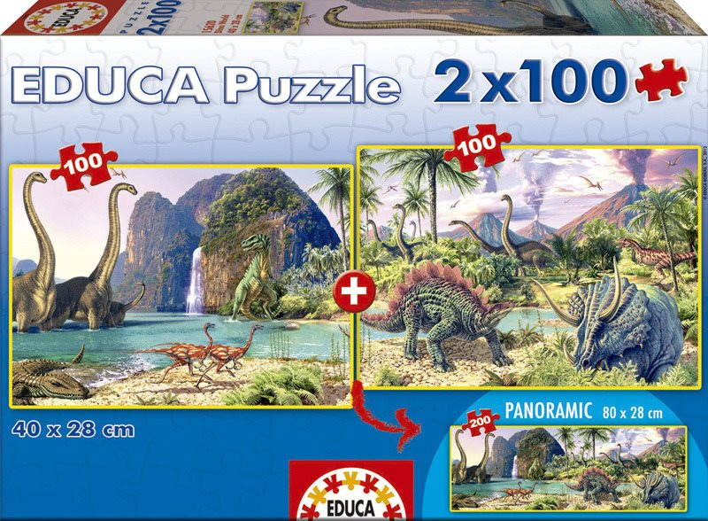 Puzzle Dinoszauruszok világa 2in1