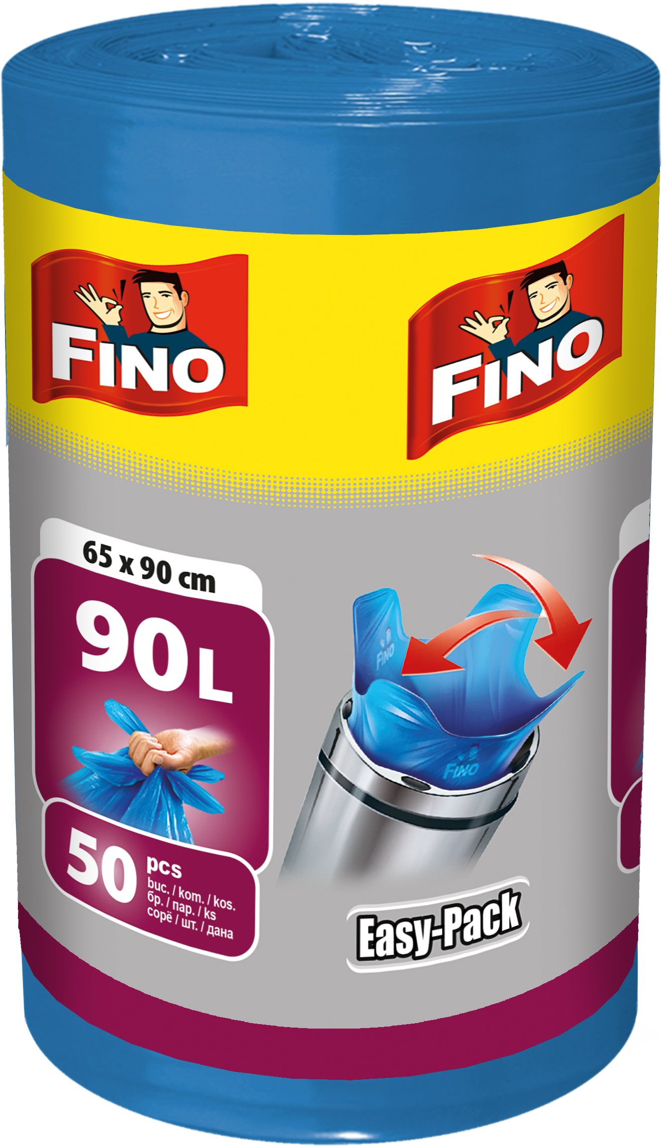 Szemeteszsák FINO Easy pack 90 l