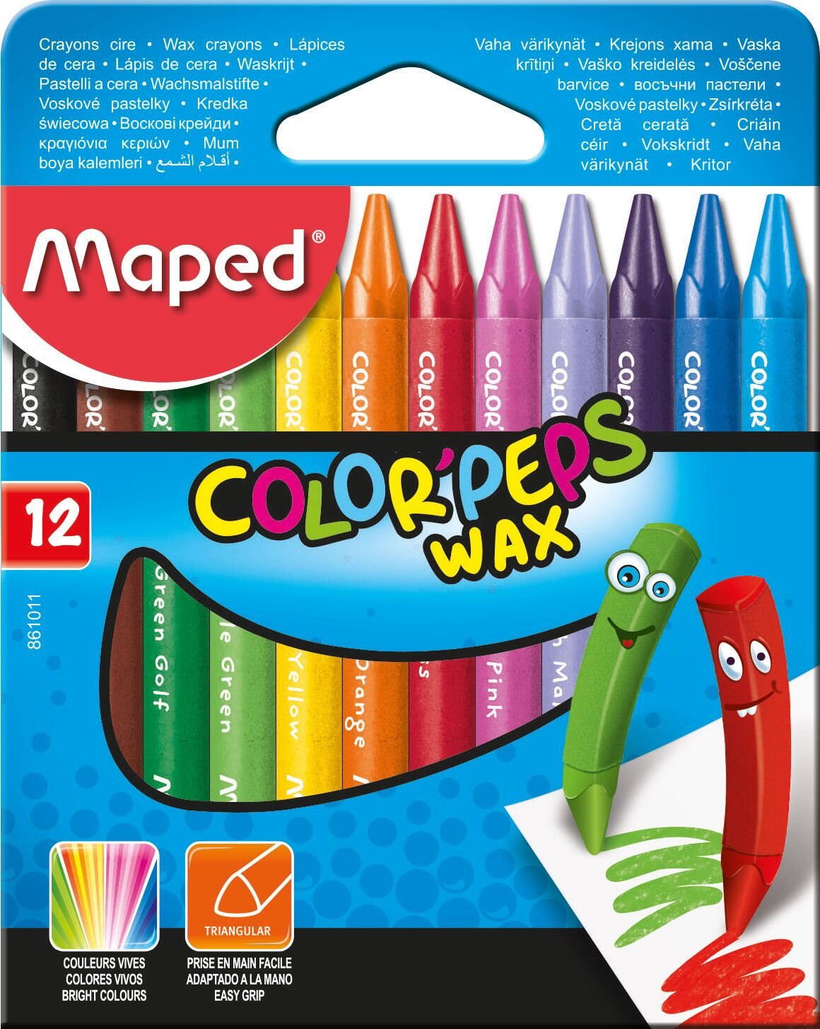 Színes ceruza Maped Color Peps Wax