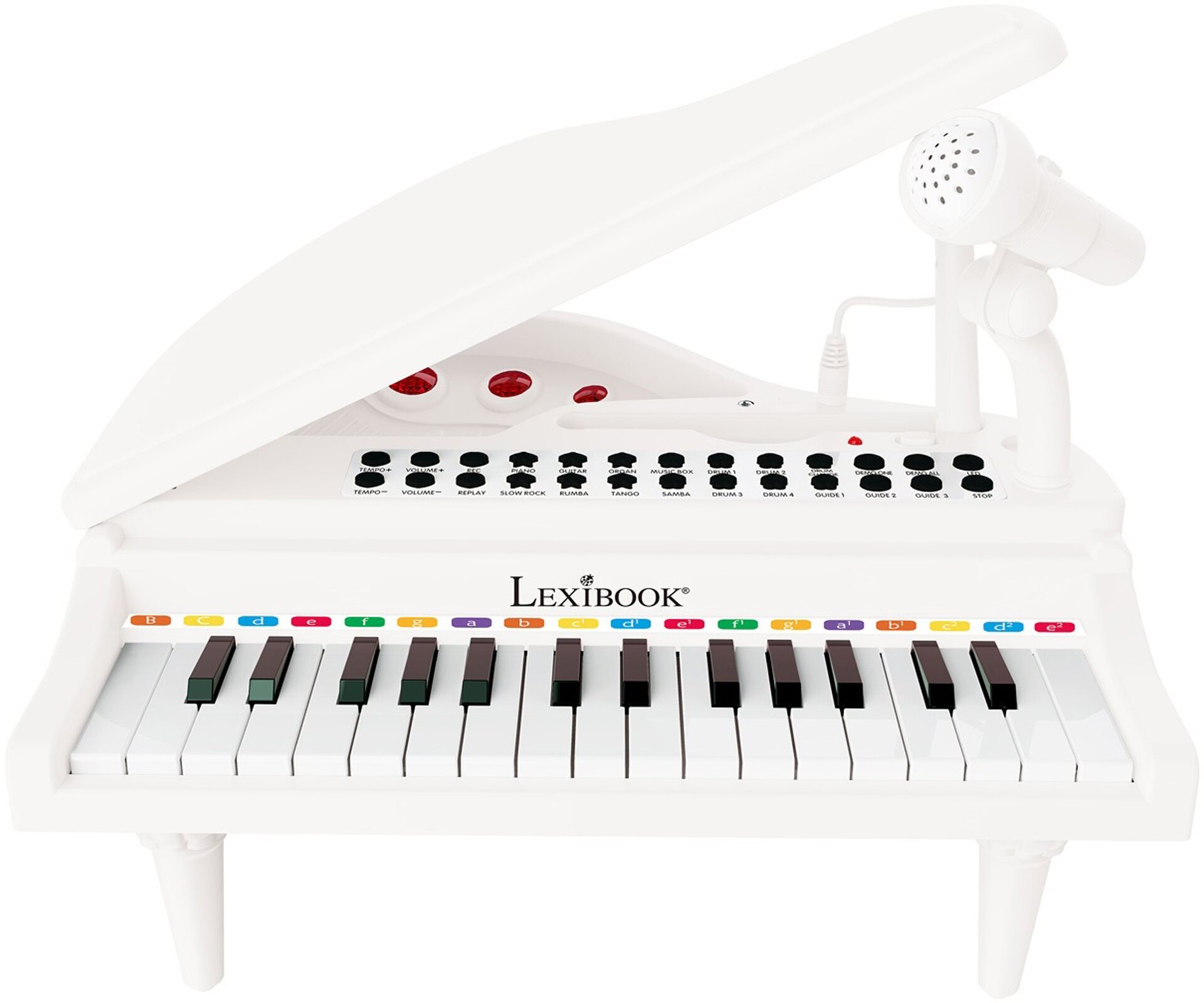 Szintetizátor gyerekeknek Mini elektromos zongora mikrofonnal és 31 megvilágított billentyűvel a könnyű tanulás érdekében