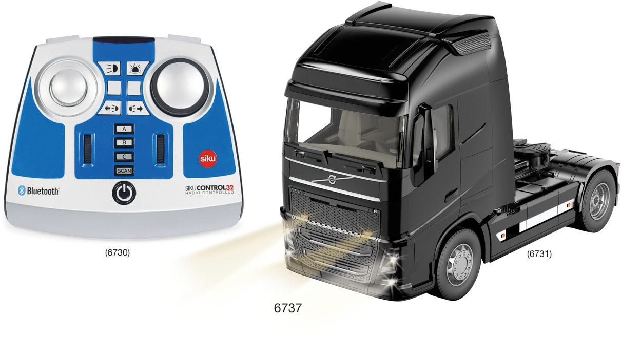 Távirányítós kamion Siku Control - Bluetooth Volvo FH16 traktor távvezérléssel