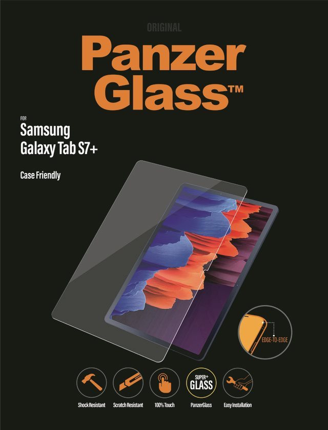 Üvegfólia PanzerGlass Edge-to-Edgea Samsung Galaxy Tab S7 számára + 12