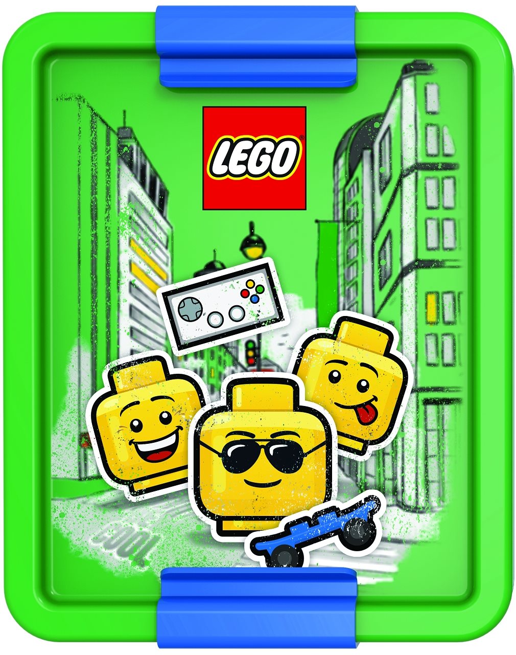 Uzsonnás doboz LEGO Iconic Boy zöldes-kék