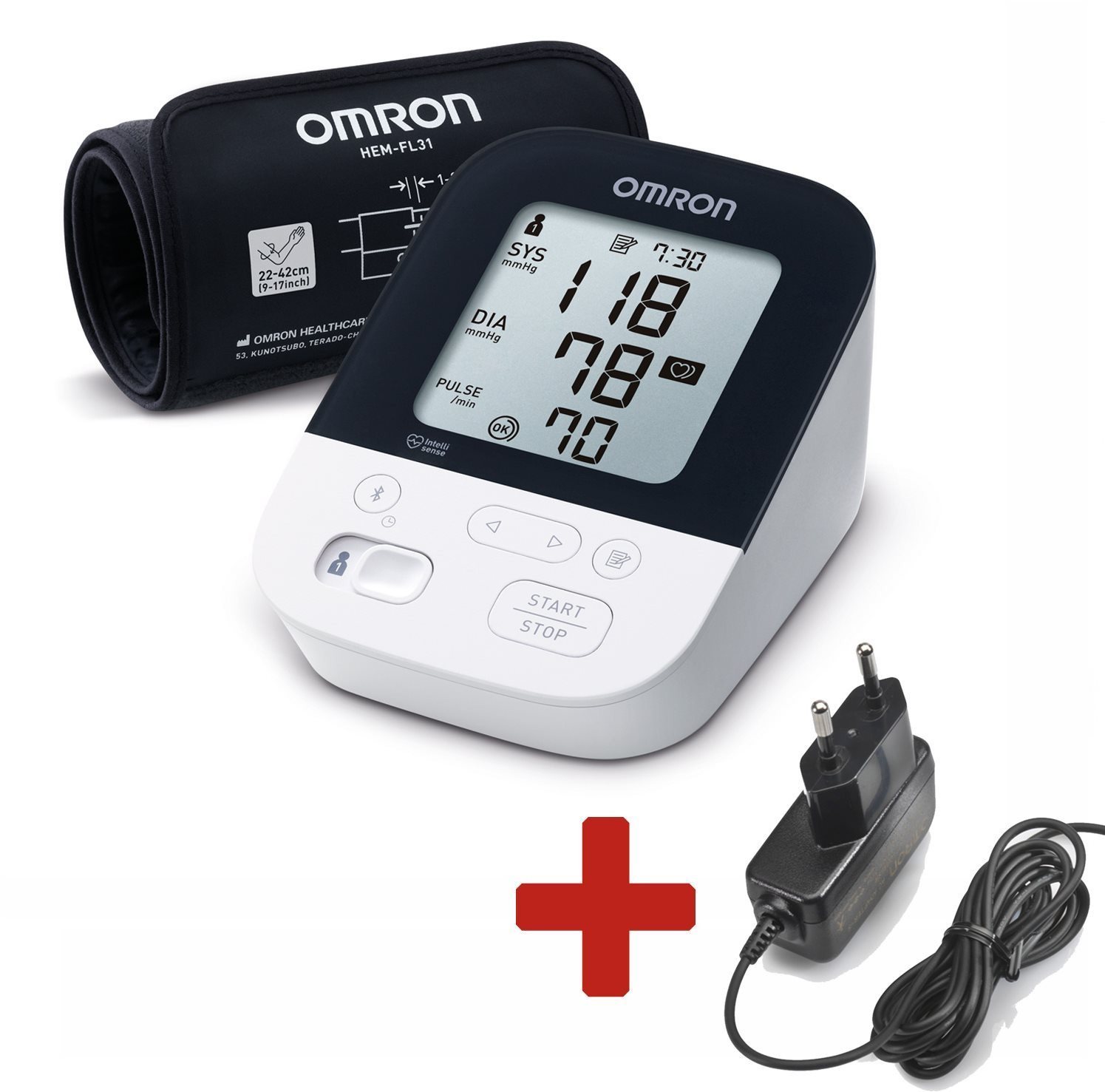 Vérnyomásmérő M4 Intelli IT AFIB digitális vérnyomásmérő okos Bluetooth-csatlakozással az omron connect-hez