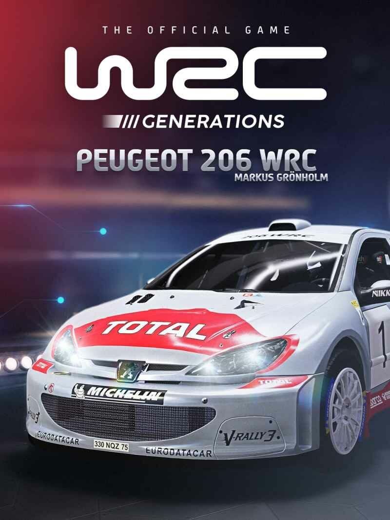 Videójáték kiegészítő WRC Generations - Peugeot 206 WRC 2002 Marcus Gronholm - PC DIGITAL