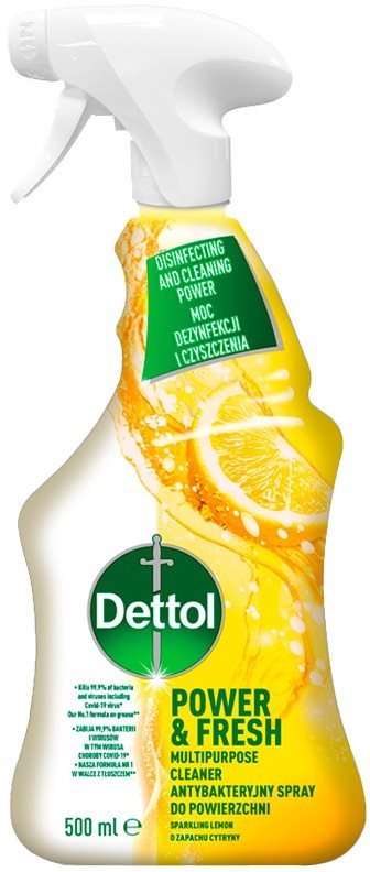 Fertőtlenítő DETTOL Antibakteriális felülettisztító spray Citrom és Lime 500 ml