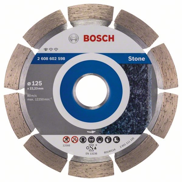 Gyémánt korong BOSCH Standard for Stone 125x22.23x1.6x10mm