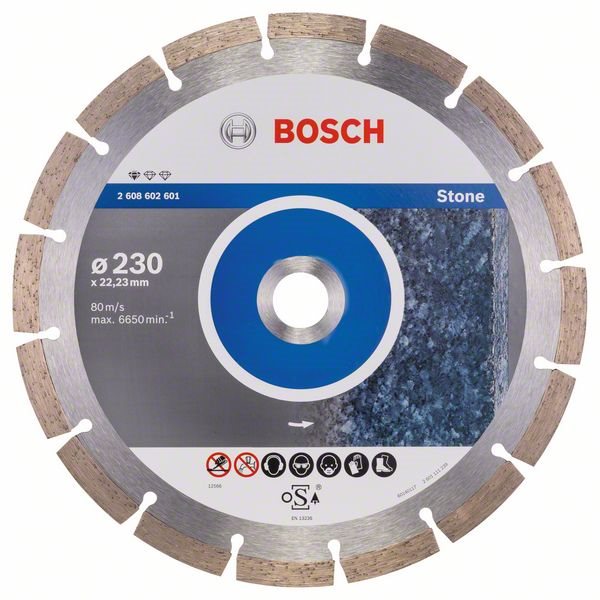 Gyémánt korong BOSCH Standard for Stone 230x22
