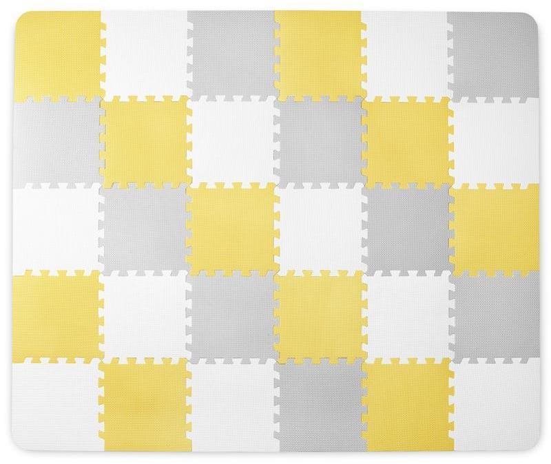 Habszivacs puzzle Kinderkraft Luno szőnyeg 150 × 180 cm Yellow