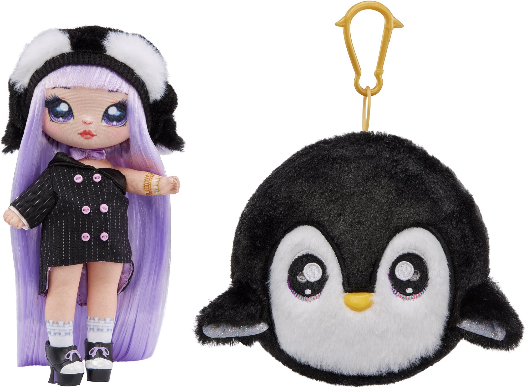 Játékbaba Na! Na! Na! Surprise Téli baba - Lavender Penguin