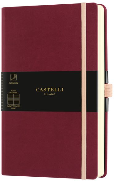 Jegyzetfüzet CASTELLI MILANO Aqua Cherry