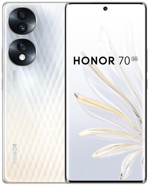 Mobiltelefon Honor 70 8 GB/256 GB ezüst