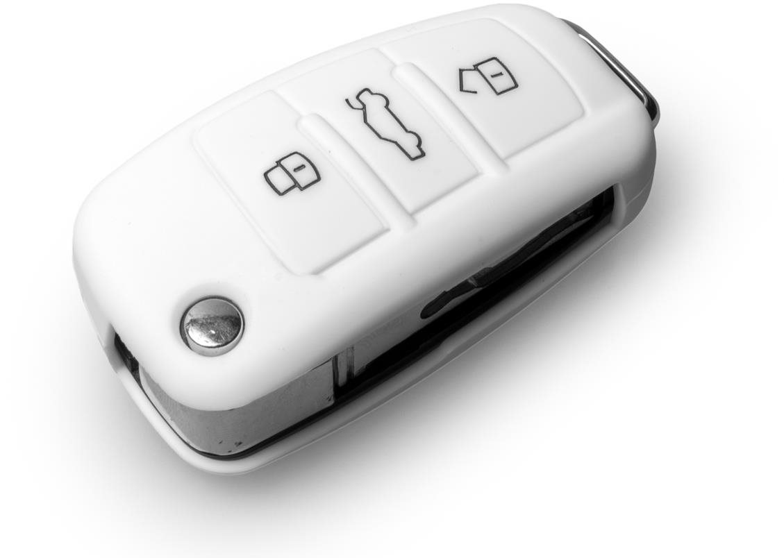 Obal na klíče Ochranné silikonové pouzdro na klíč pro Audi s vystřelovacím klíčem
