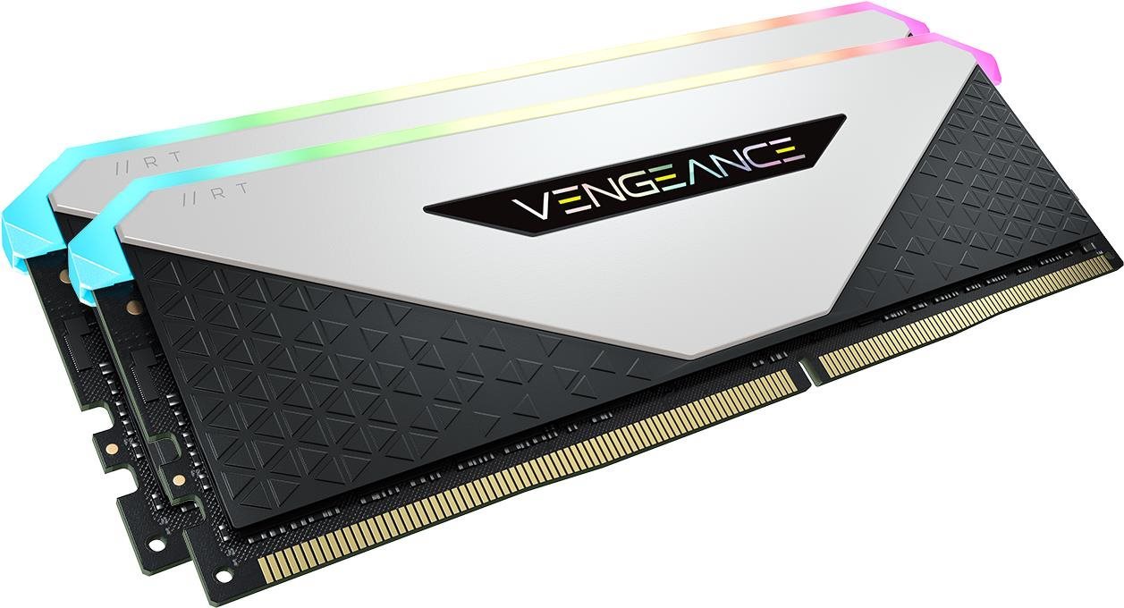 RAM memória Corsair 32GB KIT DDR4 3600MHz CL18 Vengeance RGB RT fehér