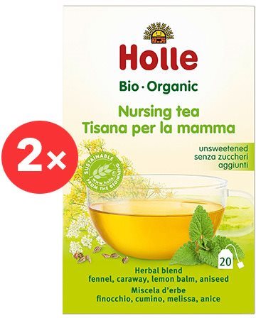Szoptatós tea HOLLE Organic Tea szoptatós anyáknak 2×30 g