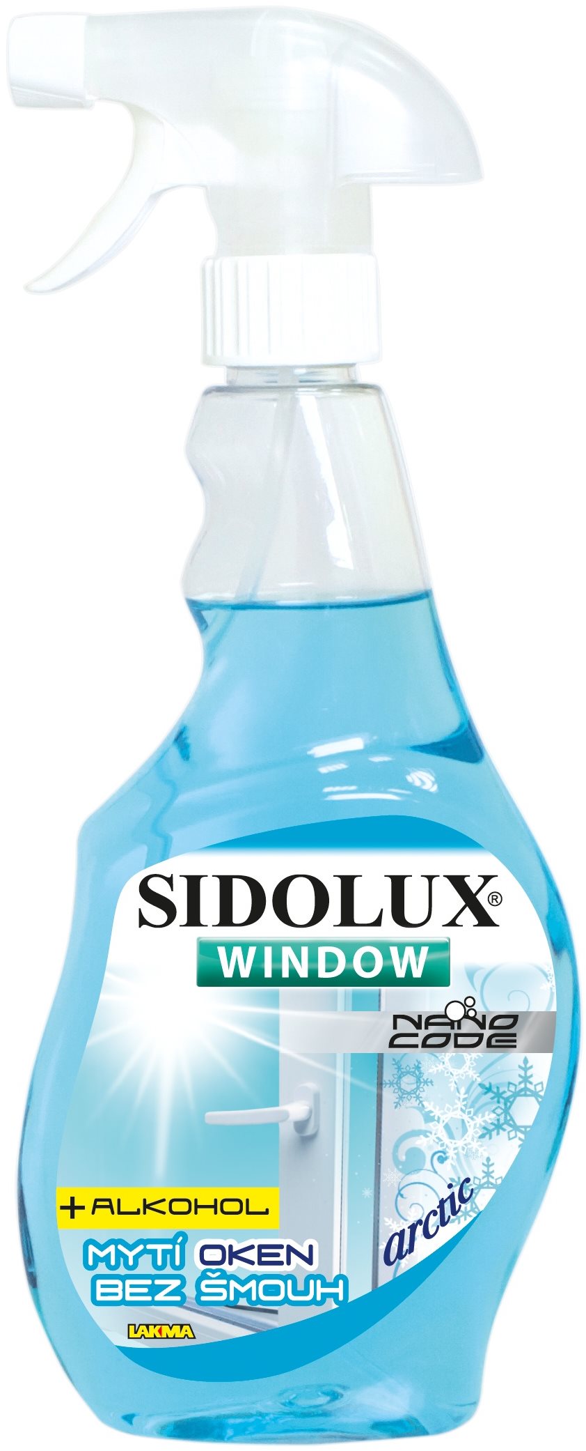 Üvegtisztító SIDOLUX Window Nano Code Arctic 500 ml
