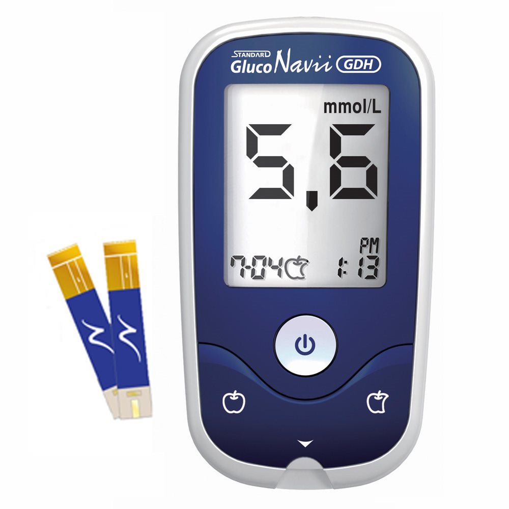 Vércukormérő SD Biosensor Akciós szett - SD Gluco Navii NFC Vércukormérő + 50 tesztcsík