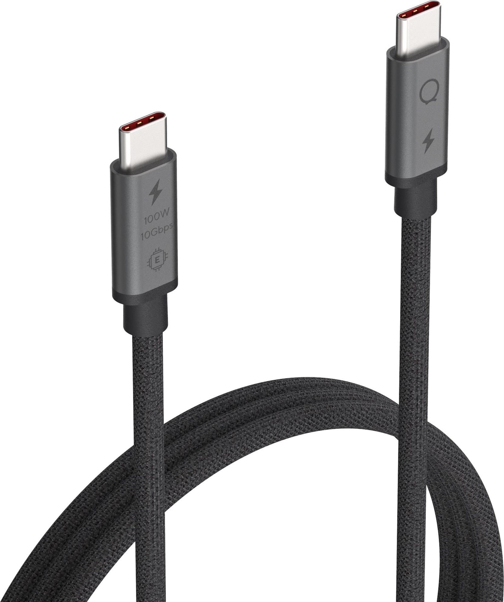Adatkábel LINQ USB-C 3.2 Gen.2 Cable 100W/10Gbps 2 m - Space Grey