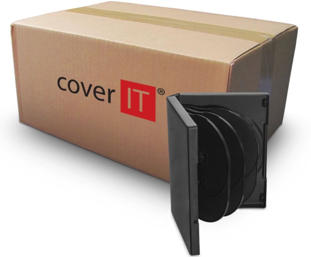 CD/DVD tok Cover IT box: 8 DVD 27mm black - karton 50db