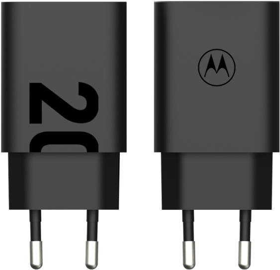 Hálózati adapter Motorola TurboPower 20W USB-A w/ 1m USB-C cable Black