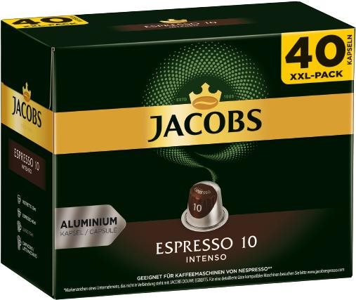 Kávékapszula Jacobs Espresso Intenso 10-es intenzitás