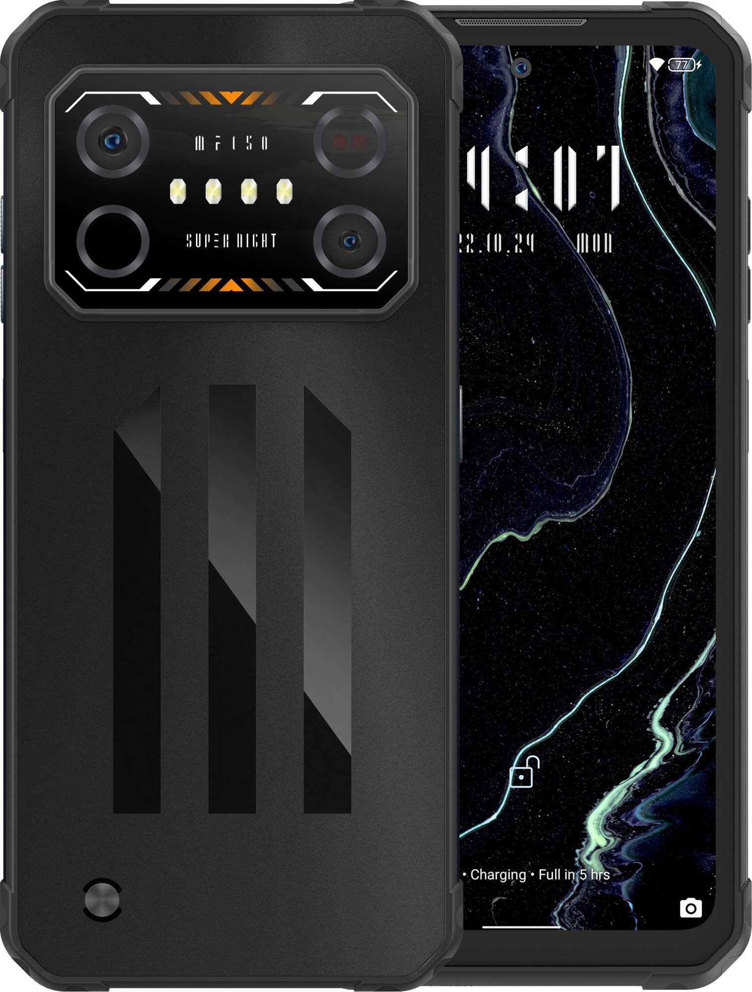 Mobiltelefon IIIF150 Air1 Ultra 8 GB / 128 GB Obsidian Black