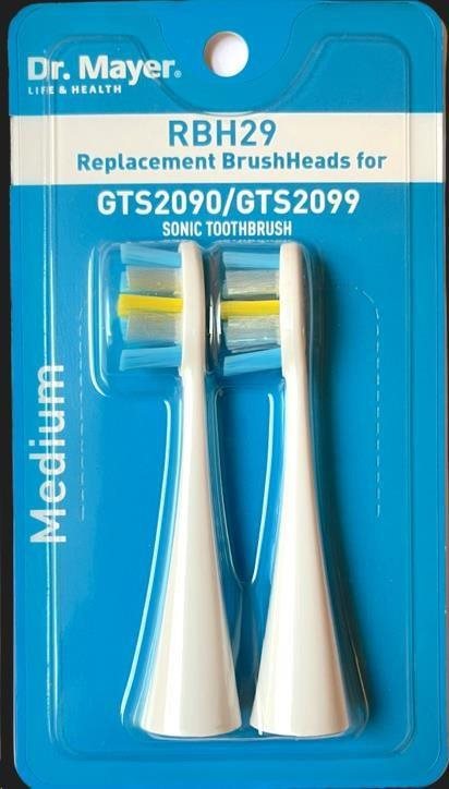 Pótfej elektromos fogkeféhez Dr. Mayer RBH29 cserefej a GTS2090 és GTS2099 rutin tisztításához