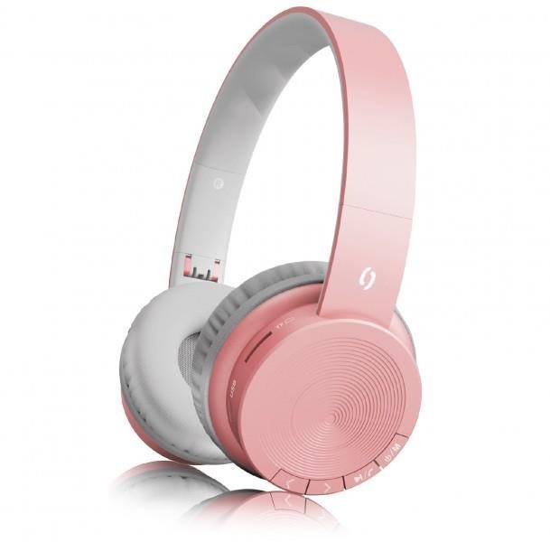 Vezeték nélküli fül-/fejhallgató ALIGATOR AH02 rózsaszín