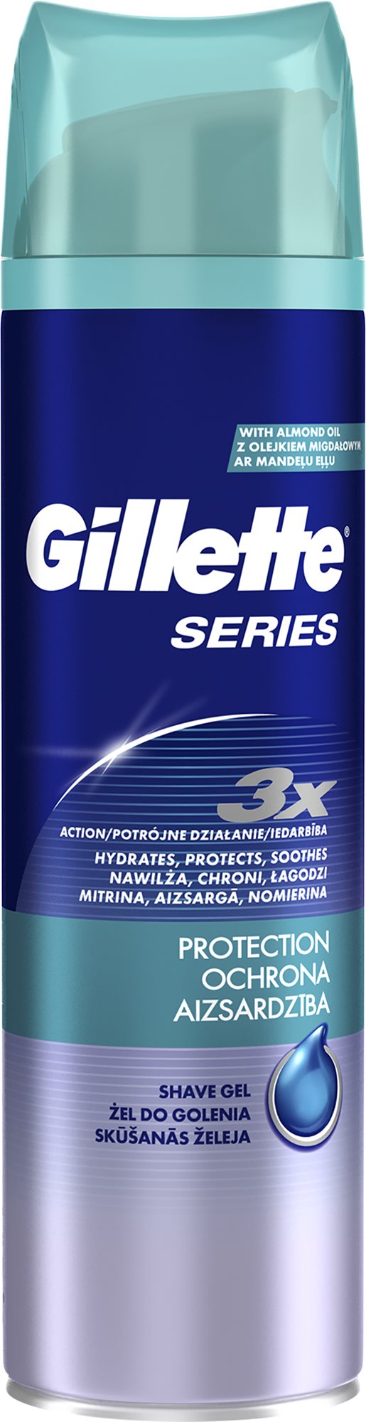 Borotvagél GILLETTE Series Protection 200 ml