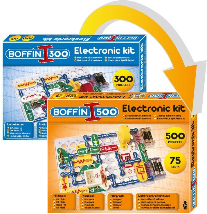 Építőjáték Boffin 300 - kiterjesztés Boffin 500-ra