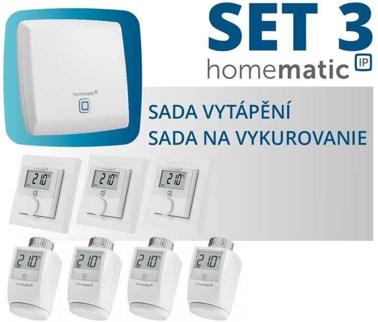 Fűtésszabályozó készlet Homematic IP Homematic IP (3+1 lakás) - HmIP-SET3 Fűtésszabályozó készlet
