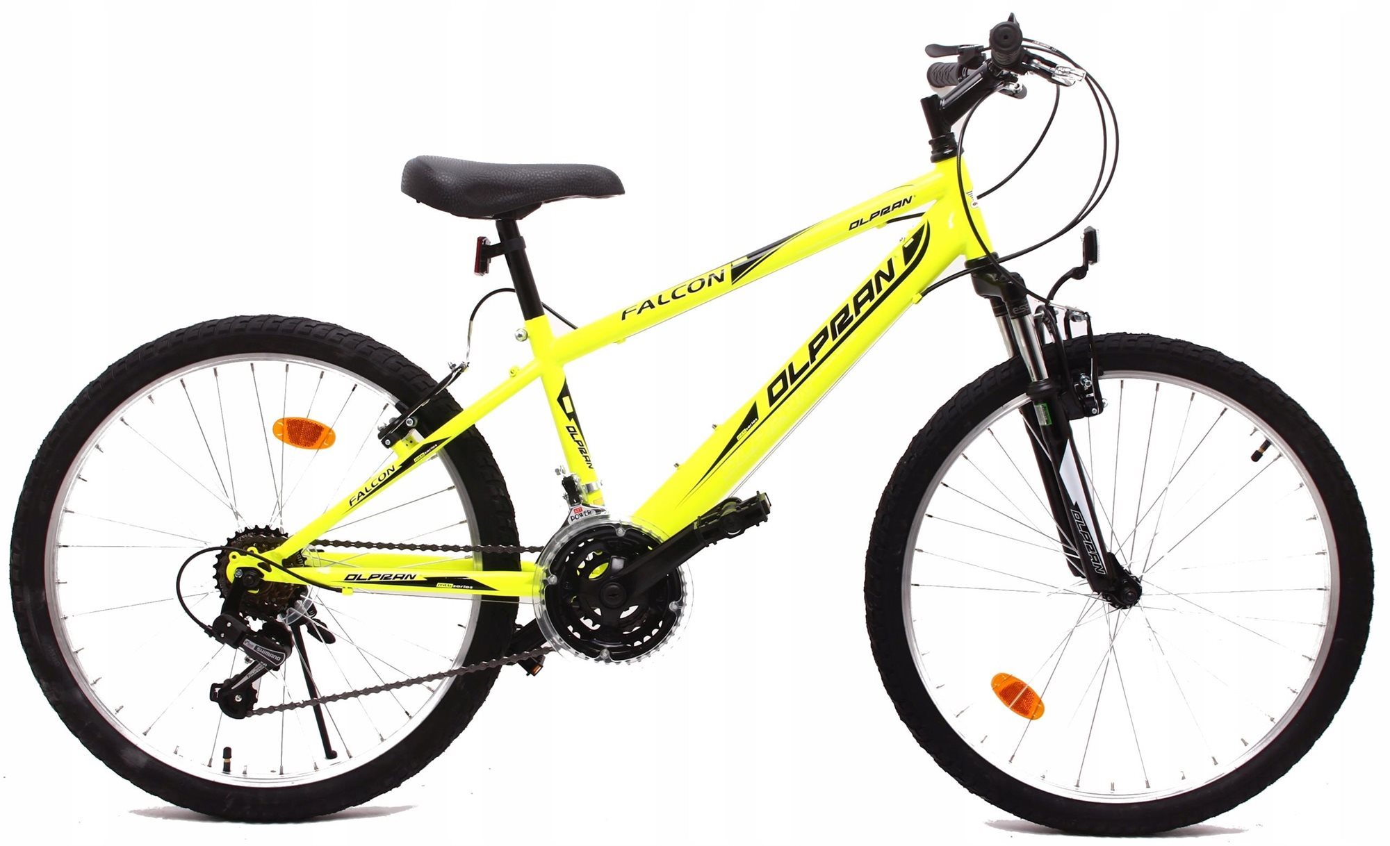 Gyerek kerékpár OLPRAN 24 Falcon SUS sárga/fekete